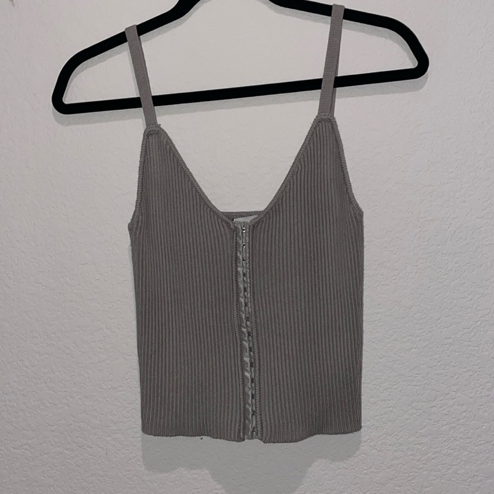 Zara ribbed knit top